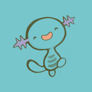 Cartoon character star blue background - cheerful free wallpaper