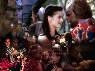 Costume collage man suit woman - renaissance free wallpaper