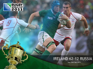 Rugby player running ball trophy 2 - turnaround free wallpaper