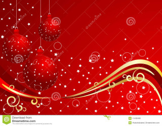 Red christmas background ornaments stars - ornament free wallpaper