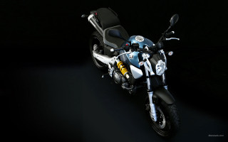 Motorcycle black background digital rendering - panfuturism free wallpaper for desktop