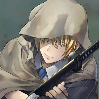 Man sword hooded figure mysterious - a man free wallpaper