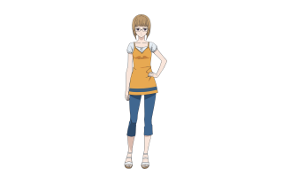 Woman yellow shirt jeans hands - a woman free wallpaper for desktop