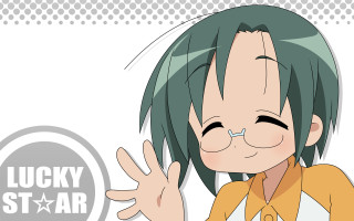 Cartoon character green hair yellow - lucky free wallpaper