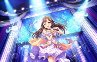 Woman dress stage microphone lights - a woman in a dress free wallpaper
