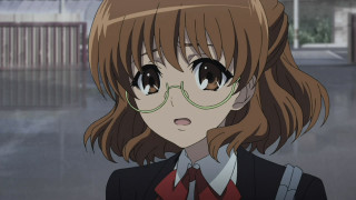 Girl glasses tie room fence - glass free wallpaper