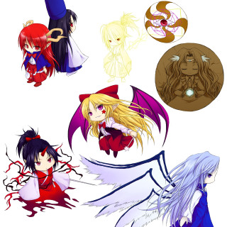 Anime characters hair colors styles 5 - 2 d sprite free wallpaper