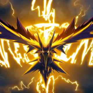Bird flying lightning sun shining - adam rex free wallpaper