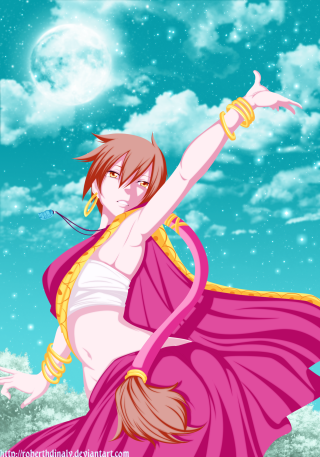 Woman pink dress flying star - epsylon point free wallpaper