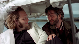 Two men boat smiling blonde - the other free wallpaper