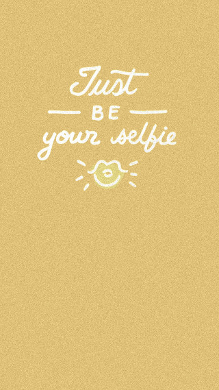 Yellow background white text selfie - selfie free wallpaper