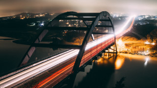 Arlington bridge city lights night - a bridge over a river free wallpaper