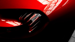 Red car metal fork shadow - a red car free wallpaper