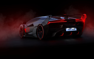 Black red sportscar smoke 3drender - cedric seaut free wallpaper