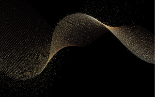 Black gold dots curves aurora - constant permeke free wallpaper