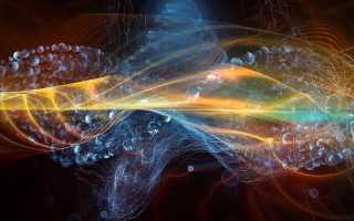Colorful bubbles swirl generative art - swirl free wallpaper