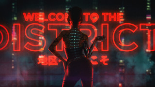 Eve ryder cyberpunk district7 neon - retrofuturism free wallpaper