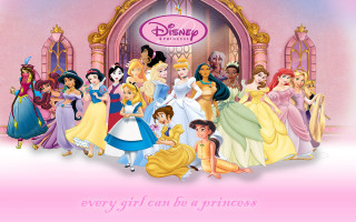 Princesses pink castle sign group - free love wallpaper