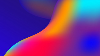 Colorful curved center blue red - smooth gradient free wallpaper for desktop