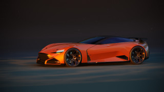 Futuristic car starry sky dark - aimitsu free wallpaper
