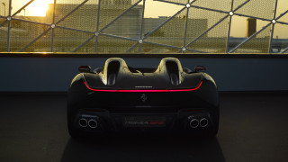 Black sports car window city - sunset free wallpaper