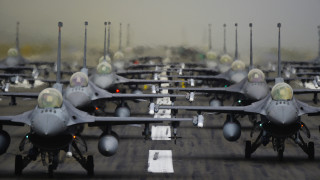 Fighter jets runway lights sky - tilt shift free wallpaper