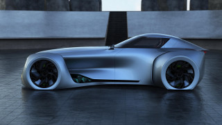 Futuristic car dark room stairs - panfuturism free wallpaper