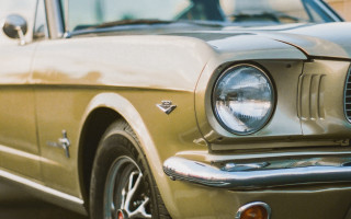 Car headlight building tiltshift photorealism - a building in the background free wallpaper