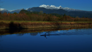 Vancouver mountains lake boat forest - esther blaikie mackinnon free wallpaper