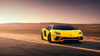 Yellow sports car desert dirt - a dirt road in the desert free wallpaper