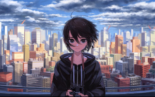 Cityscape camera artist portrait urban - american scene painting free wallpaper