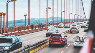 Bridge cars bicycle rack city - les automatiste free wallpaper