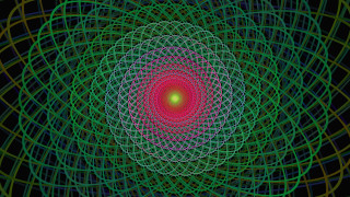 Green red spiral geometric abstract - ella guru free wallpaper