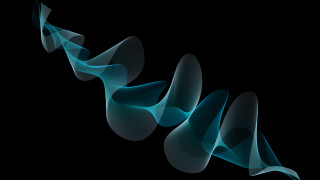 Blue smoke swirl generative hologram - benoit b. mandelbrot free wallpaper for desktop