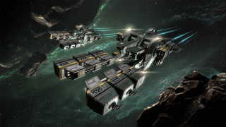 Space station ships mountain star - a space station free wallpaper
