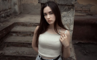 Elina karimova white shirt stone - a necklace free wallpaper