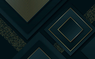 Black gold geometric abstract 3d - gold free wallpaper