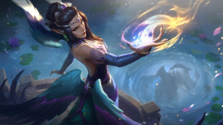 Woman blue dress fireball angel - epsylon point free wallpaper