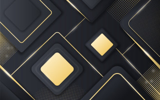 Black gold geometric abstract gold - square free wallpaper