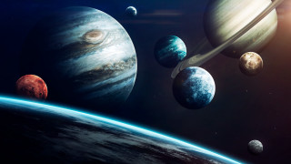 Solar system planets sun moon - a solar system free wallpaper