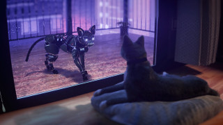Cat pillow window robot automatistes - unreal engine 5 free wallpaper