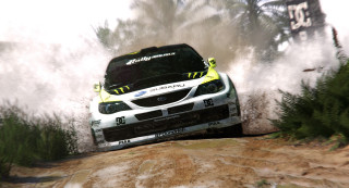 Car driving dirt road woods - a dirt road free wallpaper