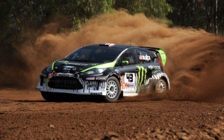 Dirt rally car dust tiltshift - eric dinyer free wallpaper