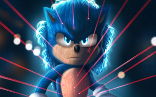 Sonic blue eyes red white - a sonic free wallpaper