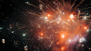 Fireworks starry sky abstract explosion - free new year wallpaper