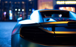 Car parked night futurism tilt - the side of the road free wallpaper