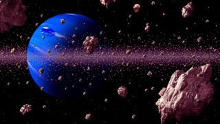 Blue white purple planet space - a blue object free wallpaper