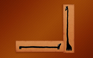 Giraffe box illusion cave painting - blunt free wallpaper