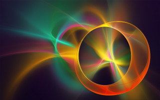 Colorful abstract circular background black - geometric abstract art free wallpaper