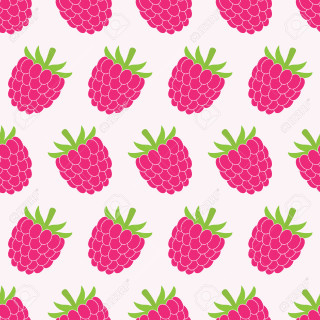 Raspberries pattern white background stock - computer art free wallpaper